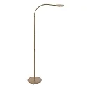 Mexlite Standerlampe PLATU med fleksibel arm, med touch-dæmper IP20, bronze dæmpbar