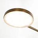 Mexlite Standerlampe PLATU med fleksibel arm, med touch-dæmper IP20, bronze dæmpbar
