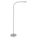 Standerlampe PLATU med fleksibel arm, med touch-dæmper IP20, stål dæmpbar