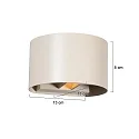 Steinhauer Væglampe MURO G9 IP20, dæmpbar