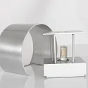 wall luminaire MURO up / down, round, adjustable G9 IP20, steel brushed dimmable