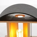 Steinhauer wall luminaire MURO up / down, round, adjustable G9 IP20, black matt dimmable