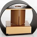 Steinhauer wall luminaire MURO up / down, round, adjustable G9 IP20, black matt dimmable