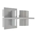 Steinhauer wall luminaire MURO up / down, square, cylindrical, adjustable G9 IP20, steel brushed dimmable