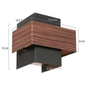 Steinhauer wall luminaire MURO G9 IP20, dimmable