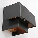 Steinhauer wall luminaire MURO 1-fold, square, direct / indirect G9 IP20, black matt dimmable