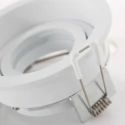 recessed luminaire PÉLITE SPOT round, rigid, set back GU10 IP20, steel brushed dimmable