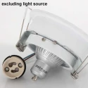recessed luminaire PÉLITE SPOT round, rigid, set back GU10 IP20, steel brushed dimmable