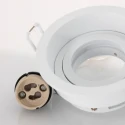 recessed luminaire PÉLITE SPOT round, rigid, set back GU10 IP20, steel brushed dimmable