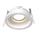 recessed luminaire PÉLITE SPOT round, rigid, set back GU10 IP20, steel brushed dimmable