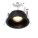 recessed luminaire PÉLITE SPOT round, rigid, set back GU10 IP20, steel brushed dimmable