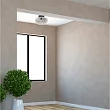 Steinhauer Loftlampe REFLEXION E27 IP20, sort dæmpbar