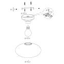 Steinhauer Loftlampe REFLEXION E27 IP20, sort dæmpbar