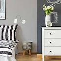 Mexlite Væglampe UPROUND 1-flamme GU10 IP20, hvid 