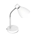 Steinhauer Bordlampe SPRING vipbar E27 IP20, hvid 