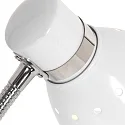 Steinhauer Bordlampe SPRING vipbar E27 IP20, hvid 