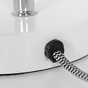 Steinhauer Bordlampe SPRING vipbar E27 IP20, hvid 