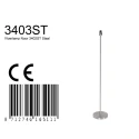 Mexlite floor lamp NOOR 1 flame, without shade E27 IP20, steel dimmable