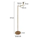 Mexlite Standerlampe BELLA E27 IP20, dæmpbar