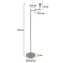 Mexlite Standerlampe BELLA E27 IP20, dæmpbar