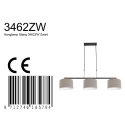 Steinhauer Pendel STANG 3-flammer E27 IP20, mudder