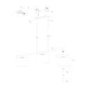 Steinhauer pendant luminaire STANG 3 flames E27 IP20, dark green
