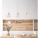 Mexlite pendant luminaire GRAZIOGLASS ?18cm E27 IP20, brass