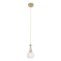 pendant luminaire GRAZIOGLASS ?14cm E27 IP20, brass
