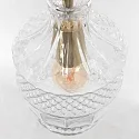 Mexlite pendant luminaire GRAZIOGLASS ?12,5cm E27 IP20, brass