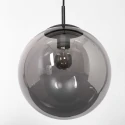 Steinhauer Pendel BOLLIQUE rund E27 IP20, sort dæmpbar