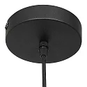 Pendel BOLLIQUE rund E27 IP20, rav, messing, sort dæmpbar