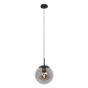 pendant luminaire BOLLIQUE round E27 IP20, black dimmable
