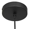 Steinhauer Pendel BOLLIQUE rund E27 IP20, sort dæmpbar