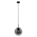 Steinhauer Pendel BOLLIQUE rund E27 IP20, sort dæmpbar
