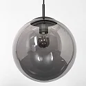 Steinhauer Pendel BOLLIQUE rund E27 IP20, sort dæmpbar