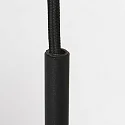 Steinhauer Pendel BOLLIQUE rund E27 IP20, sort dæmpbar