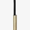 Pendel BOLLIQUE rund E27 IP20, rav, messing, sort dæmpbar
