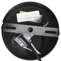 Steinhauer pendant luminaire BOLLIQUE round E27 IP20, black dimmable