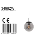 Steinhauer pendant luminaire BOLLIQUE round E27 IP20, black dimmable