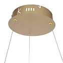 Steinhauer Pendel RINGLUX LED IP20, guld dæmpbar