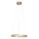 Steinhauer Pendel RINGLUX LED IP20, guld dæmpbar