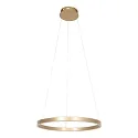 Steinhauer Pendel RINGLUX LED IP20, guld dæmpbar