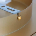 Steinhauer ceiling luminaire RINGLUX 1 flame IP20, gold dimmable