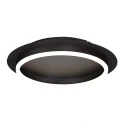 Steinhauer ceiling luminaire RINGLUX 1 flame IP20, black dimmable