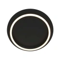 Steinhauer ceiling luminaire RINGLUX 1 flame IP20, black dimmable