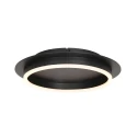 Steinhauer ceiling luminaire RINGLUX 1 flame IP20, black dimmable