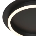Steinhauer ceiling luminaire RINGLUX 1 flame IP20, black dimmable