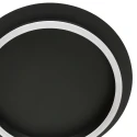 Steinhauer ceiling luminaire RINGLUX 1 flame IP20, black dimmable