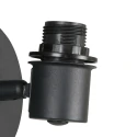 Steinhauer Væglampe BAMBUS E14 IP20, træ, sort dæmpbar