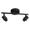 Loftlampe BAMBUS 2-flammer E14 IP20, træ, sort dæmpbar